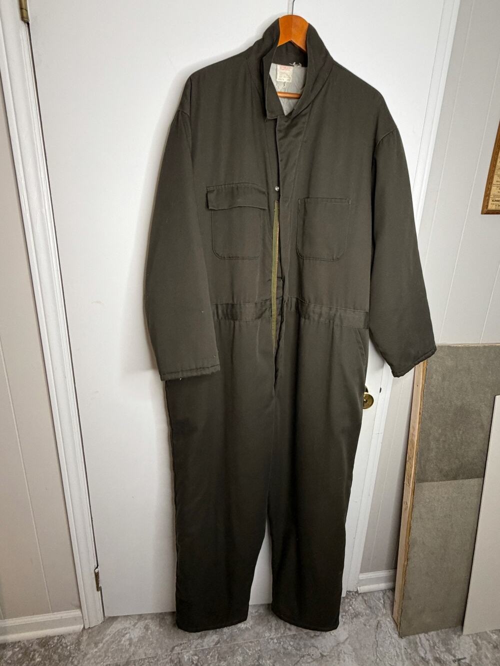 Vintage Toppmaster Quilted Insulated Coveralls Size XX Large Great Condition